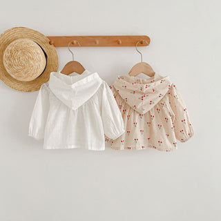 Baby Girl Hooded Poncho Blouse - RYAN AND REMI