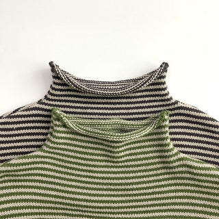 High Neck Knitted Pullover Sweater - RYAN AND REMI