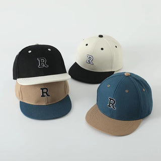 Letter R Peaked Baseball Hat - RYAN AND REMI