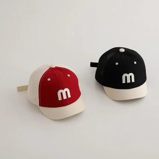 Mesh Baseball Hat with Embroidery - RYAN AND REMI