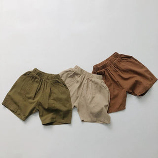 Boys Loose Fit Linen Shorts - RYAN AND REMI