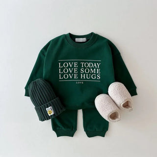 Love Hugs Print Jogger Set - RYAN AND REMI