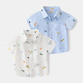 Boys Button Up Shirt - RYAN AND REMI