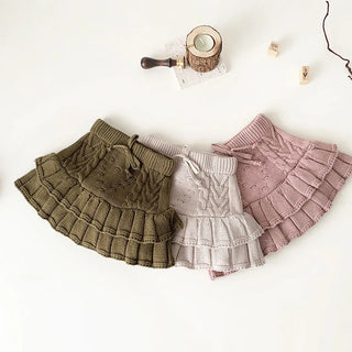 Knitted Pleated Shorts