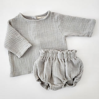 Soft Long Sleeve Shirt & Bloomer Clothing Set - RYAN AND REMI