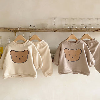 Long Sleeve Bear Sweater Set - RYAN AND REMI