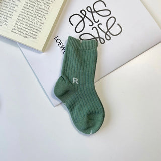 Letter R Cotton Cute Baby Socks - RYAN AND REMI