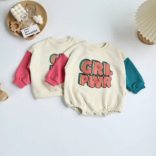 GIRL POWER Patchwork Sweater Bodysuit - RYAN AND REMI