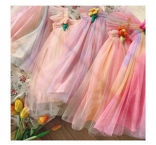 Sunflower Princess Tulle Dress - RYAN AND REMI