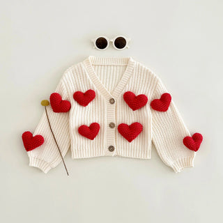 3D Sweetheart Cardigan Sweater