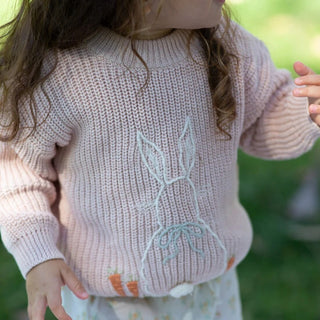 Rabbit Sweater Oversized Cotton Bunny Tops - RYAN AND REMI