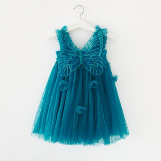 Princess Butterfly Fairy Wings Back Dress - RYAN AND REMI