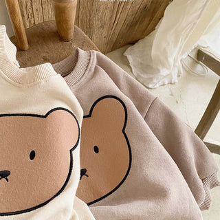 Long Sleeve Bear Sweater Set - RYAN AND REMI