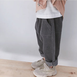 Retro Corduroy Harem Trousers Pants - RYAN AND REMI