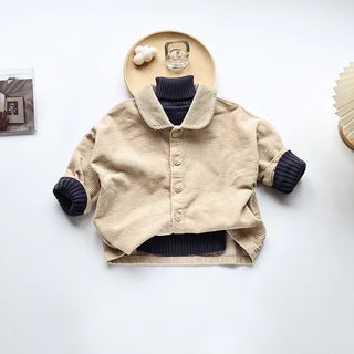 Kids Corduroy Collar Jacket - RYAN AND REMI