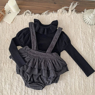 Ruffled High Neck Knitted Sweater