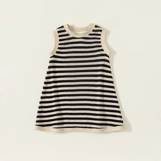 Girls' Sleeveless Striped Dress - RYAN AND REMI