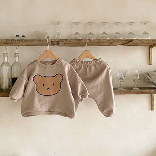 Long Sleeve Bear Sweater Set - RYAN AND REMI