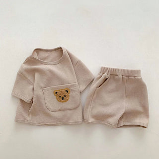 Waffle Bear Shorts Set - RYAN AND REMI