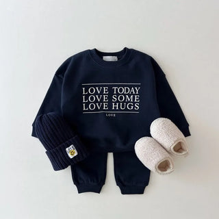 Love Hugs Print Jogger Set - RYAN AND REMI