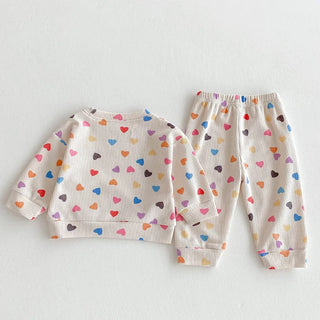 Colorful Hearts Jogger Set