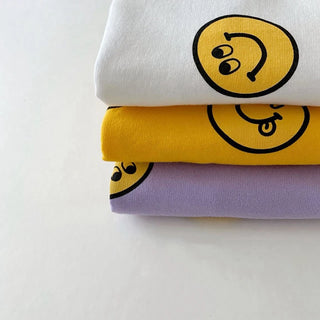 Smiley Face Shorts Set - RYAN AND REMI