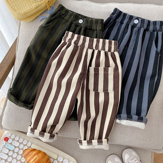 Stripe Boys Trousers - RYAN AND REMI