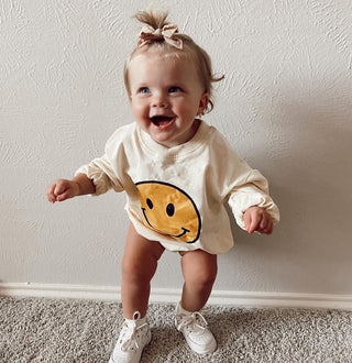 Smiley Face Baby Bodysuit - RYAN AND REMI