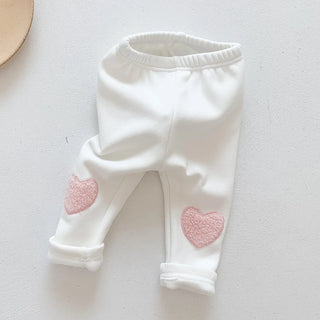 Baby Girl Heart Cotton Pants - RYAN AND REMI