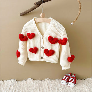 3D Sweetheart Cardigan Sweater