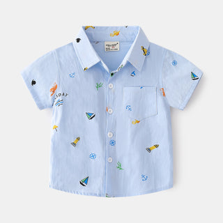 Boys Button Up Shirt - RYAN AND REMI