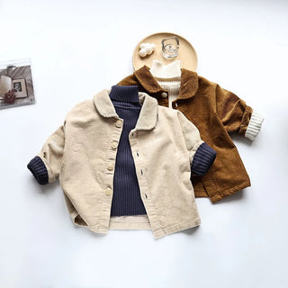 Kids Corduroy Collar Jacket - RYAN AND REMI