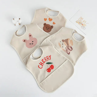 Cartoon Baby Feeding Bibs - RYAN AND REMI