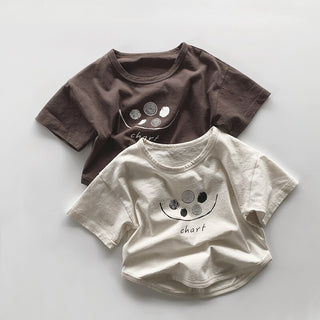 Short Sleeves Cotton Cute T-shirt Boys Tops - RYAN AND REMI