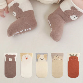 5 Pairs Comfy Cartoon Midi Socks - RYAN AND REMI