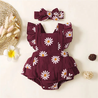 Daisy Printed Romper - RYAN AND REMI