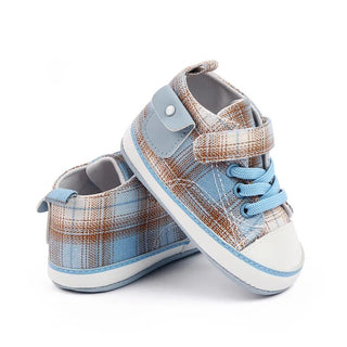 Baby Plaid Canvas Shoes - RYAN AND REMI