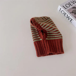 Striped Knit Ski Hat - RYAN AND REMI