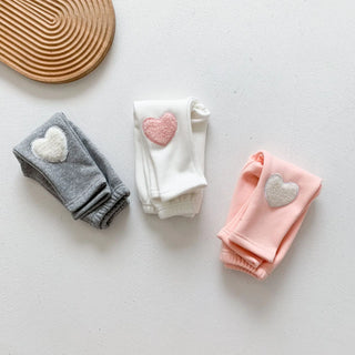 Baby Girl Heart Cotton Pants - RYAN AND REMI