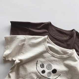 Short Sleeves Cotton Cute T-shirt Boys Tops - RYAN AND REMI