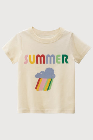 Summer Graffiti Print T-shirt - RYAN AND REMI