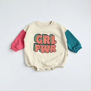 GIRL POWER Patchwork Sweater Bodysuit - RYAN AND REMI