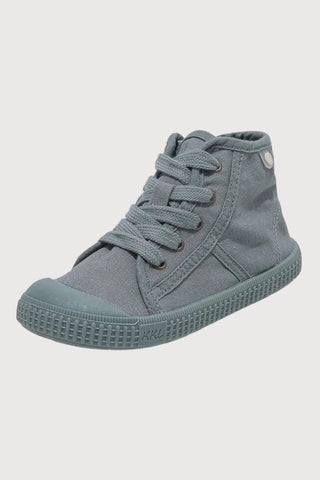 High Top Canvas Lace up Sneakers - RYAN AND REMI