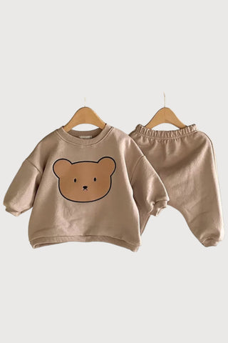 Long Sleeve Bear Sweater Set - RYAN AND REMI