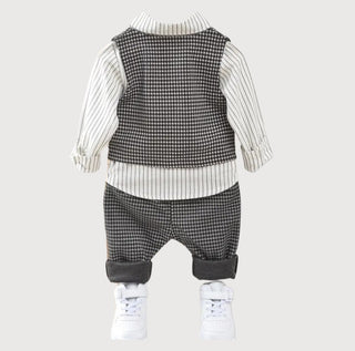 Baby Boy Semi Formal Striped 3 Pcs Set - RYAN AND REMI