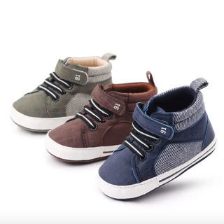 Boys High Top Velcro Sneakers