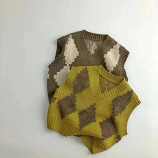 Kids Vintage Vest Knit Top - RYAN AND REMI