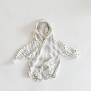 Striped Hooded Bodysuit - RYAN AND REMI