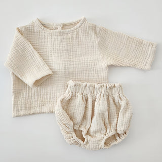 Soft Long Sleeve Shirt & Bloomer Clothing Set - RYAN AND REMI