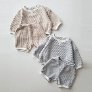 Waffle 0-2Y Baby Sportswear Set - RYAN AND REMI